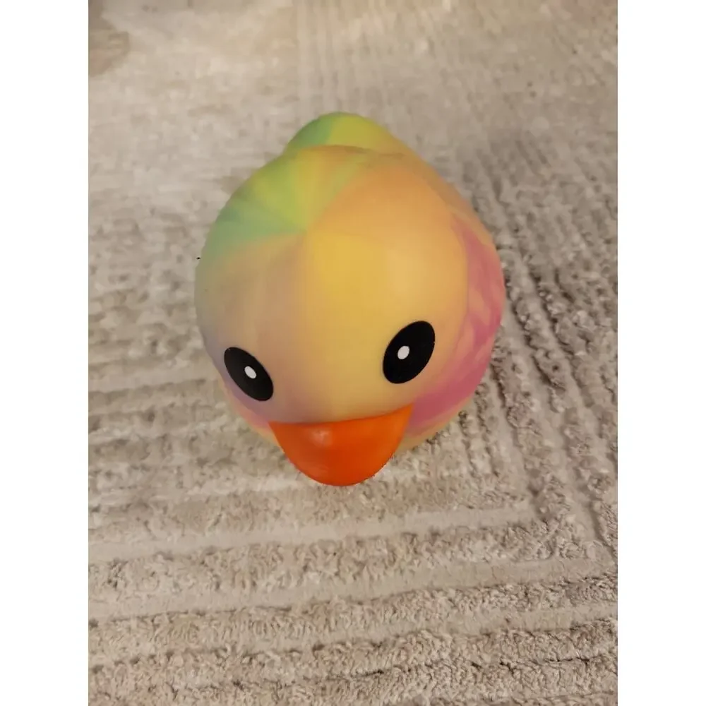 Squeeezy Jumbo Squeezy Duck Tie-Dye Squishy Stress Relief Toy New